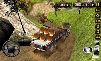 Captura de Pantalla 4 Up Hill Truck Driving Mania 3D android