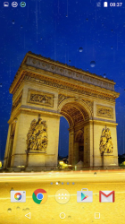 Captura de Pantalla 3 Lluvia en París Fondo Animado android