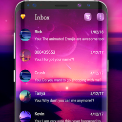 Screenshot 1 Fondo de pantalla de tema SMS android