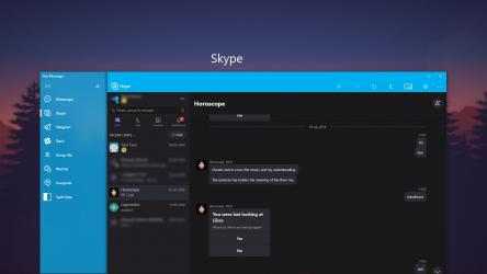 Screenshot 2 One Messenger : Skype, Slack and more windows