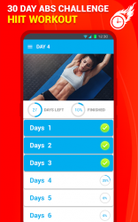 Screenshot 14 Six Pack Abs Workout 30 Day Fitness: HIIT Workouts android