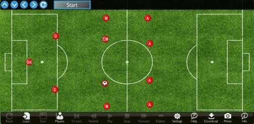 Captura de Pantalla 2 Soccer Play Designer and Coach Tactic Board android