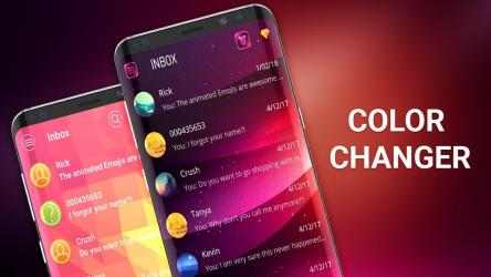 Captura de Pantalla 2 Tema SMS de color para personalizar el chat android