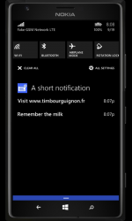 Screenshot 2 A short notification windows