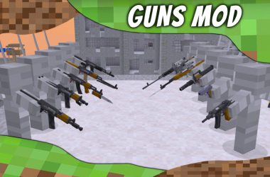 Captura 6 Mod Guns for MCPE. Weapons mods and addons. android