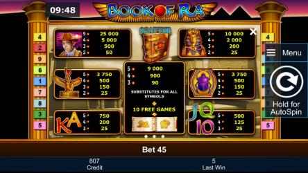 Capture 11 Book of Ra Free Casino Slot Machine windows