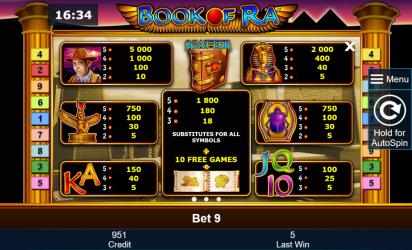 Captura 4 Book of Ra Free Casino Slot Machine windows