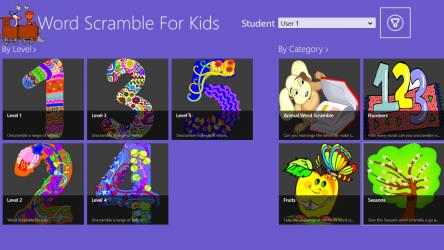 Capture 1 Word Scramble for Kids windows