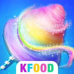 Captura de Pantalla 1 Unicorn Cotton Candy - Cooking Games for Girls android
