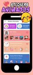 Screenshot 2 Stickers Animados - WAStickerApps android