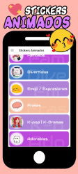 Captura de Pantalla 8 Stickers Animados - WAStickerApps android