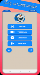 Captura de Pantalla 9 snowman video call and chat simulation game android