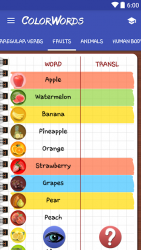 Captura 6 Color Words: Vocabulary Notebook android