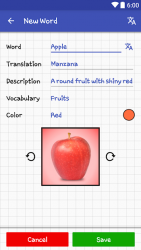 Captura de Pantalla 4 Color Words: Vocabulary Notebook android