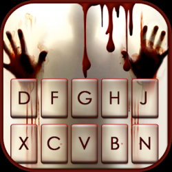 Screenshot 1 Horror Bloody Hands Tema de teclado android