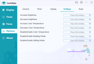 Screenshot 4 blue light filter - CareUEyes windows