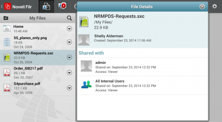 Screenshot 14 Micro Focus Filr android