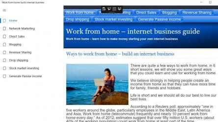 Captura 2 Work from home - build internet business windows