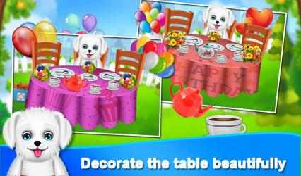 Captura de Pantalla 4 Puppy Tea Party Game android