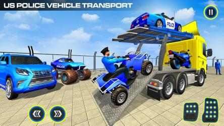 Screenshot 4 US Police ATV Quad Bike Plane Transport Game android