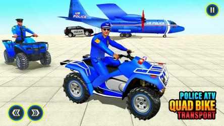 Imágen 2 US Police ATV Quad Bike Plane Transport Game android