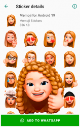 Screenshot 9 Stickers Memoji for Android WhatsApp WAStickerApps android