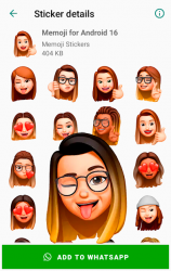 Screenshot 3 Stickers Memoji for Android WhatsApp WAStickerApps android