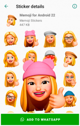 Screenshot 7 Stickers Memoji for Android WhatsApp WAStickerApps android