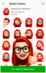 Screenshot 6 Stickers Memoji for Android WhatsApp WAStickerApps android