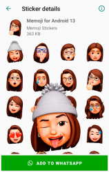 Screenshot 5 Stickers Memoji for Android WhatsApp WAStickerApps android
