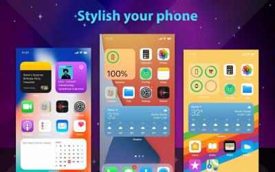 Image 14 Phone 13 Launcher, OS 15 Launcher, Control Center android