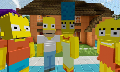 Captura de Pantalla 9 Bart en MCPE Mapa de los Simpson para Minecraft PE android
