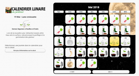 Screenshot 8 Lunar Calendario del jardinero android