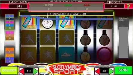 Captura de Pantalla 1 Slotolypmic sport slots game windows