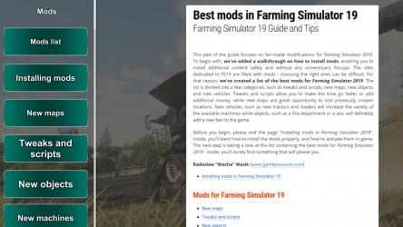 Capture 11 Farming Simulator 19 Guide App windows