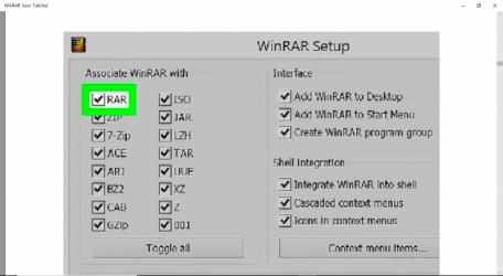 Screenshot 2 WinRAR User Tutorial windows