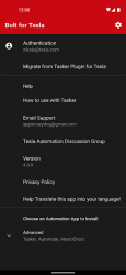 Screenshot 3 Bolt para Tesla Plugin Tasker android