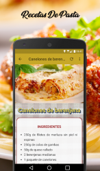 Screenshot 6 Recetas de Pasta android