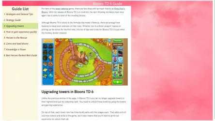Capture 9 Bloons TD 6 Guides windows
