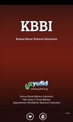 Screenshot 1 Kamus Besar Bahasa Indonesia windows