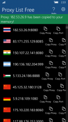 Screenshot 2 Proxy List Free windows