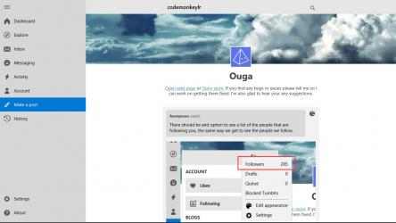 Screenshot 7 Ouga - Tumblr App windows