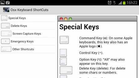 Screenshot 5 OSX Atajos de teclado android