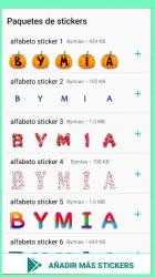 Captura de Pantalla 7 Sticker del Alfabeto para WhatsApp - WAStickerApps android