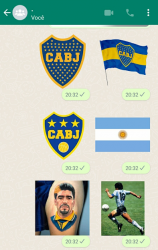 Captura de Pantalla 13 Stickers de Boca Juniors android