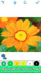 Imágen 10 Flowers Glitter Pixel Art Color by Number - Mandala Sandbox Coloring windows