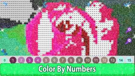 Screenshot 5 Flowers Glitter Pixel Art Color by Number - Mandala Sandbox Coloring windows