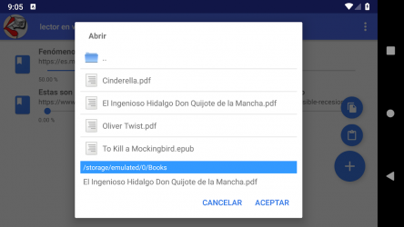 Screenshot 11 Lector en voz alta en español android