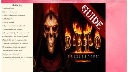 Imágen 1 Diablo 2 Resurrected Guide windows