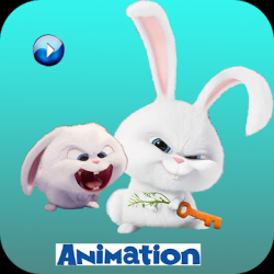 Imágen 1 Sticker Animated Snowball Rabbit WAStickerApps android